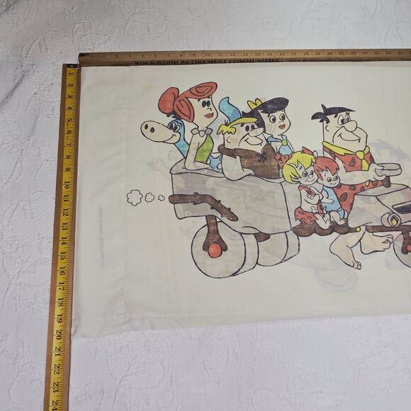 Vintage Original Flintstones Family Pillow Case Burlington House Made in USA - Picture 9 of 9